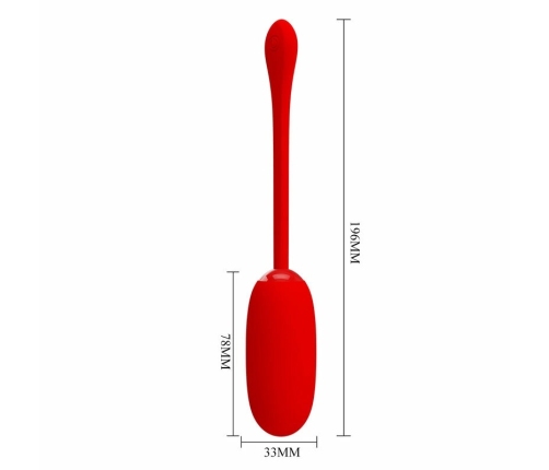 Pretty Love Julius Intimate Vibration Egg Red USB Rechargeable Waterproof