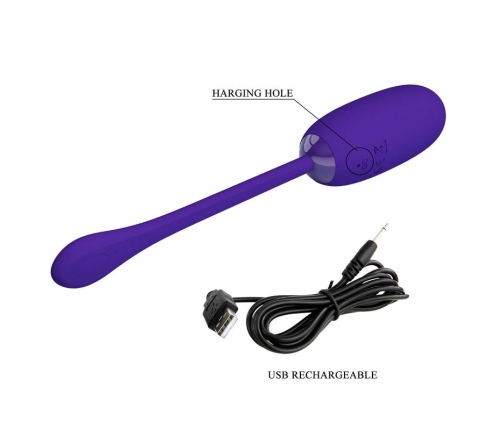 Pretty Love Julius Waterproof Rechargeable Vibrating Egg Purple
