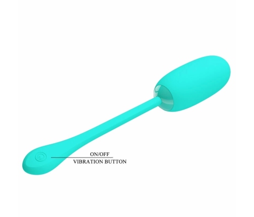 Pretty Love Julius Aqua Green Waterproof Rechargeable Vibrating Egg