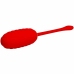 Pretty Love Kirk Rechargeable Vibrating Egg Red - 12 Modes, USB Charging