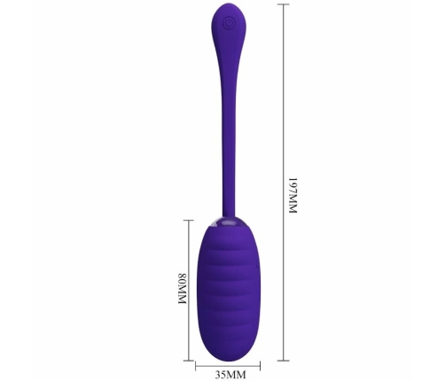 Pretty Love Kirk Rechargeable Wireless Vibrating Egg Purple