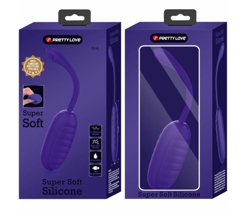 Pretty Love Kirk Rechargeable Wireless Vibrating Egg Purple