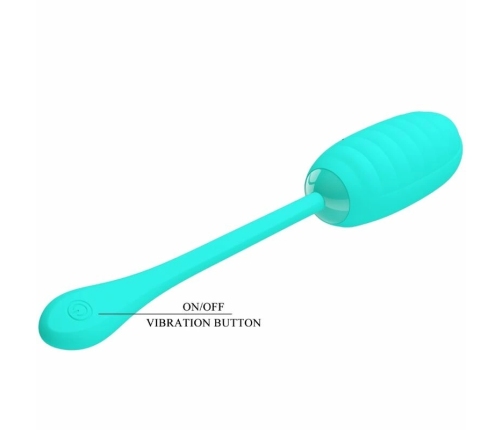Pretty Love Kirk Wireless Vibrating Egg Aqua Green USB Rechargeable