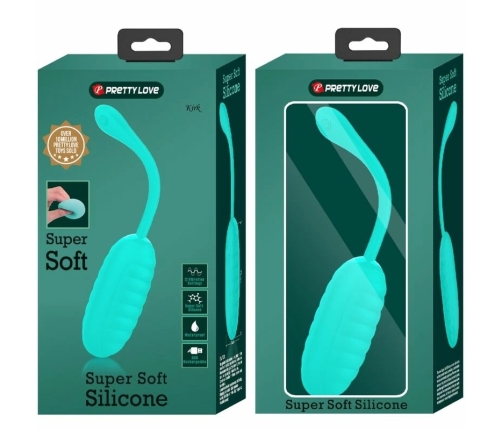 Pretty Love Kirk Wireless Vibrating Egg Aqua Green USB Rechargeable