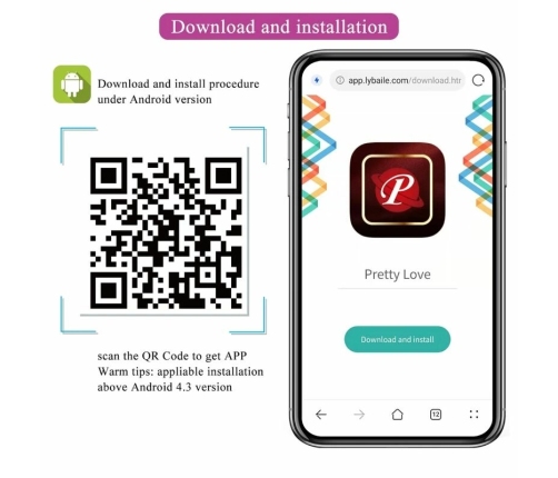 Pretty Love Casper Purple Wireless App-Controlled Vibrating Egg 12 Modes