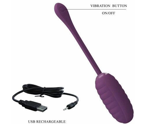 Pretty Love Casper Purple Wireless App-Controlled Vibrating Egg 12 Modes