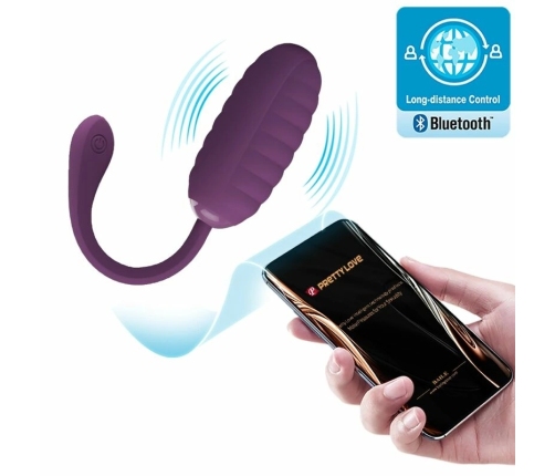 Pretty Love Casper Purple Wireless App-Controlled Vibrating Egg 12 Modes