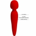 Pretty Love Meredith Massager 12 Modes Red - Waterproof Silicone, 21.5 cm