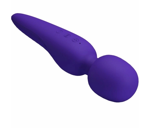 Pretty Love Meredith Massager 12-Speed Silicone Waterproof Purple 21.5cm