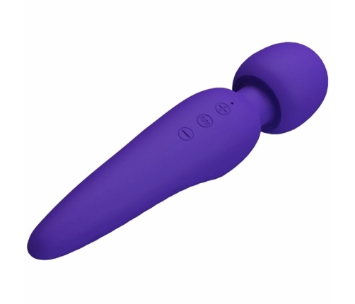 Pretty Love Meredith Massager 12-Speed Silicone Waterproof Purple 21.5cm