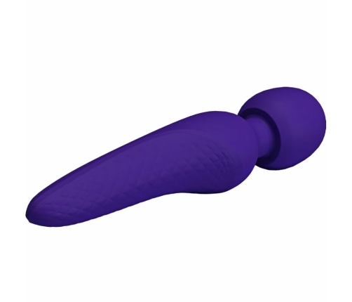 Pretty Love Meredith Massager 12-Speed Silicone Waterproof Purple 21.5cm