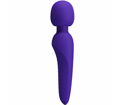 Pretty Love Meredith Massager 12-Speed Silicone Waterproof Purple 21.5cm