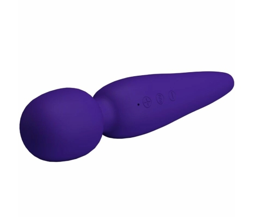 Pretty Love Meredith Massager 12-Speed Silicone Waterproof Purple 21.5cm