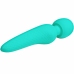 Pretty Love Meredith Rechargeable Silicone Massager Aqua Green 21.5cm