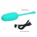 Pretty Love Vibrating Egg Aqua Green - 12-Mode Silicone, USB Rechargeable