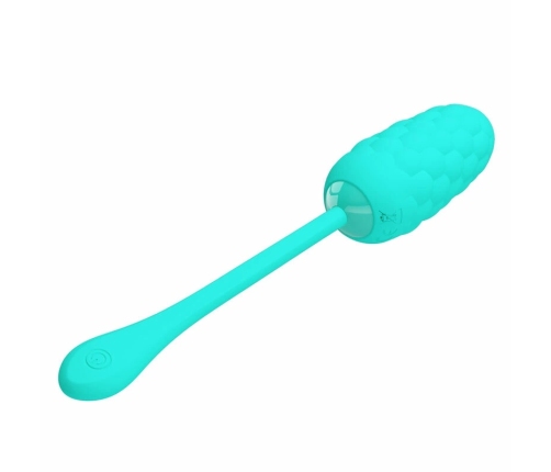 Pretty Love Vibrating Egg Aqua Green - 12-Mode Silicone, USB Rechargeable