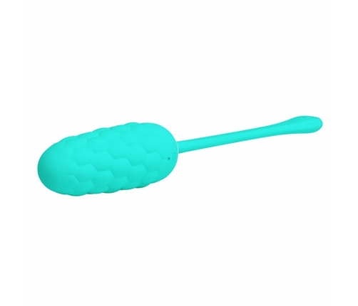Pretty Love Vibrating Egg Aqua Green - 12-Mode Silicone, USB Rechargeable