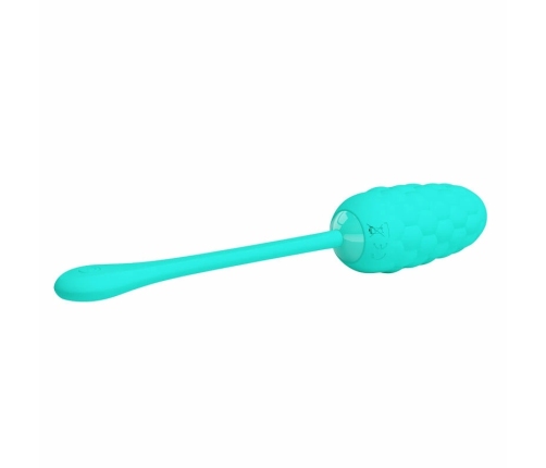 Pretty Love Vibrating Egg Aqua Green - 12-Mode Silicone, USB Rechargeable