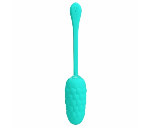 Pretty Love Vibrating Egg Aqua Green - 12-Mode Silicone, USB Rechargeable
