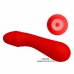Pretty Love Cetus Red Rechargeable Flexible System Silicone Massager 150mm