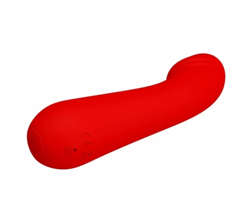 Pretty Love Cetus Red Rechargeable Flexible System Silicone Massager 150mm
