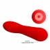 Pretty Love Faun Red Flexible Silicone Vibrator 12 Modes USB 150mm