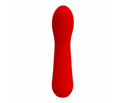 Pretty Love Faun Red Flexible Silicone Vibrator 12 Modes USB 150mm