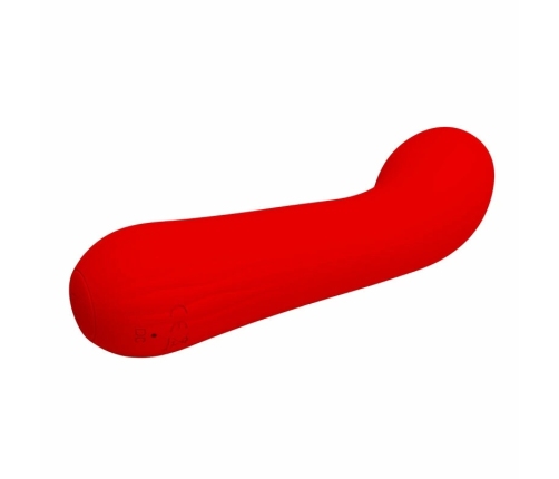 Pretty Love Faun Red Flexible Silicone Vibrator 12 Modes USB 150mm