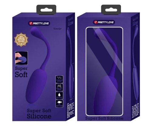 Pretty Love Knucker Rechargeable Wireless Motion Egg Purple Silicone