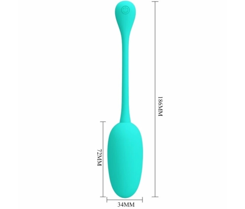 Pretty Love Knucker Vibrating Egg Green USB Rechargeable 12 Modes