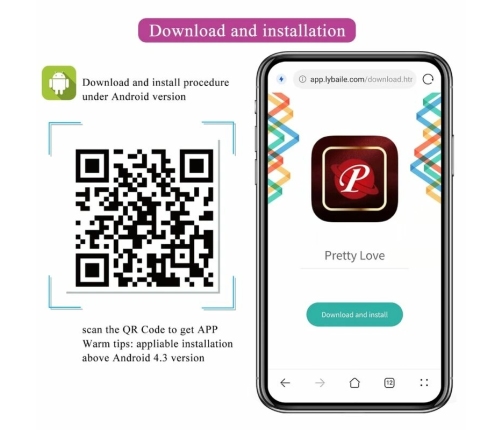 Pretty Love Jefferson Wireless App-Controlled Plug Purple Silicone