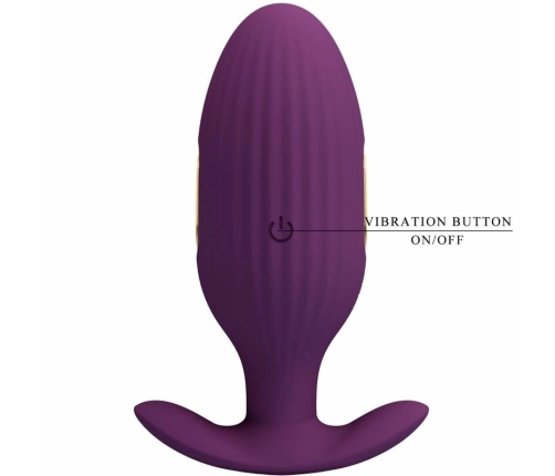 Pretty Love Jefferson Wireless App-Controlled Plug Purple Silicone