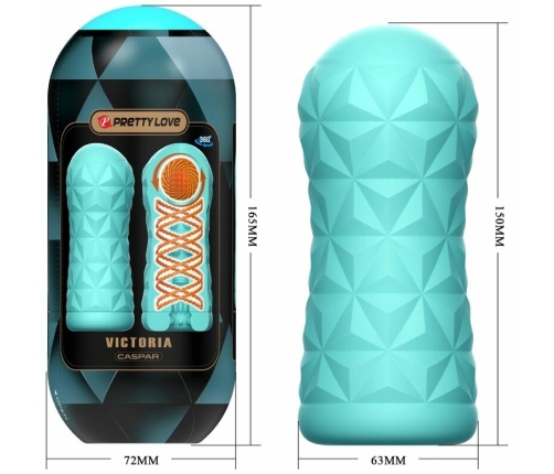 Pretty Love Victoria Caspar Intimate Spiral System Aqua Green TPR