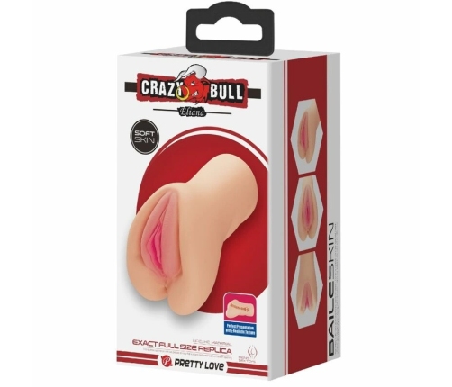Crazy Bull Eliana Anatomical Intimate Device Flesh Waterproof TPR