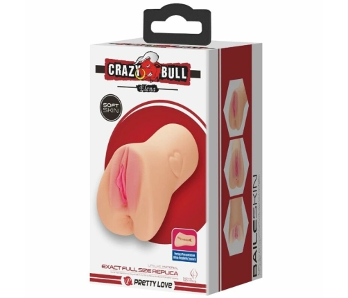 Crazy Bull Elena Anatomical Intimate Machine TPR Flesh Color