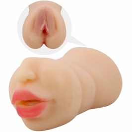 Crazy Bull Zoey Dual Channel Intimate Machine Flesh Soft TPR Waterproof