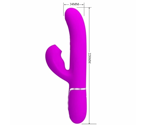 Pretty Love Perlita Violet - 3-in-1 Intimate Wellness Device, Waterproof, USB