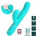 Pretty Love Perlita 3-in-1 Rechargeable Silicone Intimate Device Aqua Green