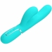 Pretty Love Perlita 3-in-1 Rechargeable Silicone Intimate Device Aqua Green