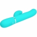 Pretty Love Perlita 3-in-1 Rechargeable Silicone Intimate Device Aqua Green