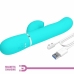 Pretty Love Perlita 3-in-1 Rechargeable Silicone Intimate Device Aqua Green
