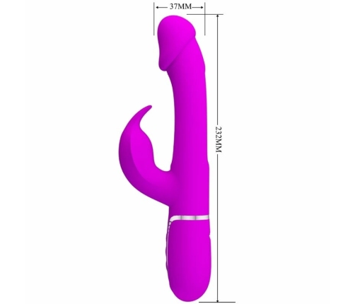 Pretty Love Kampas Fuchsia 3-in-1 Multifunctional Intimate Device