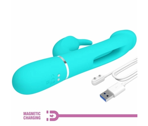 Pretty Love Kampas Aqua Green 3-in-1 Multi-Function Intimate Device