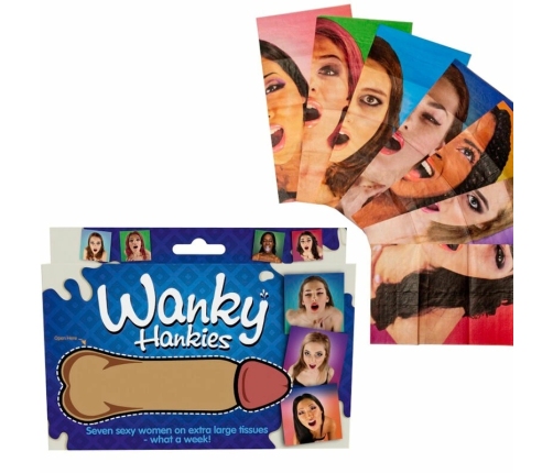 Spencer & Fleetwood Wanky Hankies 7-Piece XL Women’s Handkerchief Set 33x33 cm