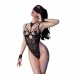 Chilirose CR 4488 Lace Bodysuit Set Black L/XL with Mask & Gloves