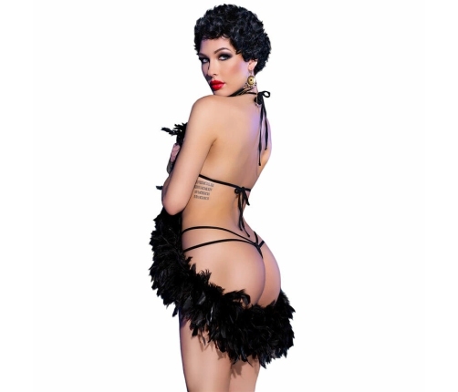 Chilirose CR 4479 Blue Lace Bodysuit S/M - Elegant Floral Design