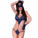 Chilirose CR 4266 Bodysuit Blue S/M - Elegant Lace Set with Accessories