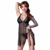 Chilirose CR 4462 Black Babydoll Set with Lace Details L/XL