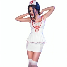Chilirose CR4160 Nurse Costume Set L/XL - Complete Outfit with Accessories