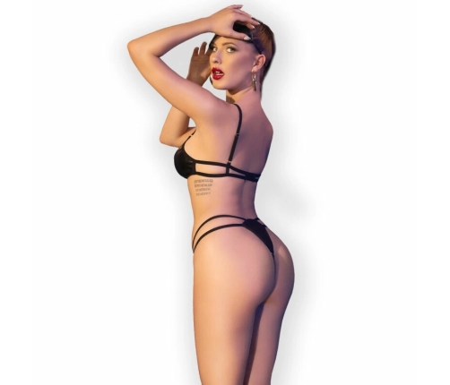 Chilirose CR 4700 Bodysuit & Mask Set Eco-Leather Black S/M